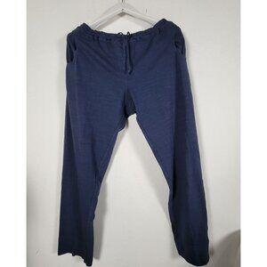 CP Shades Womens Midnight Blue Cotton Jogger Pants Large Comfortable Casual New